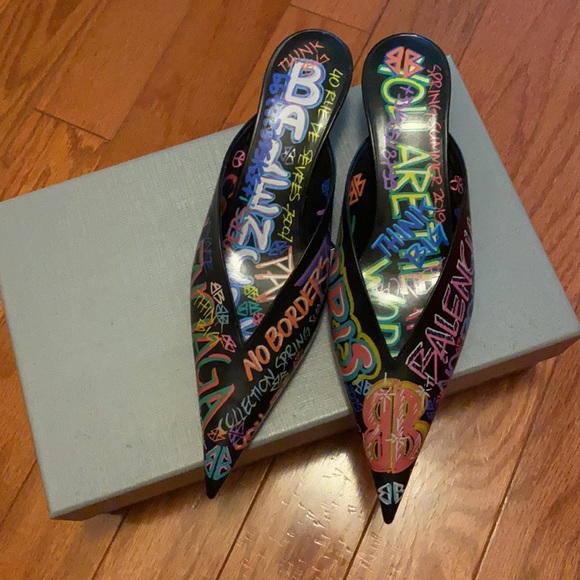 Balenciaga women's slides knife mules - Picture 3 of 8